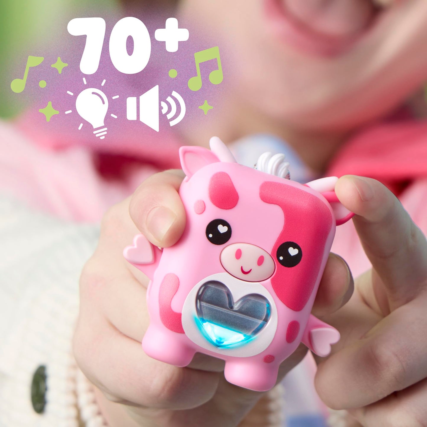 Nano-MALS Mootilda The Pink Cow, Electronic Pet Cow Toy, 70+ Responses, Interactive Fidget Toys for Girls & Boys Ages 5+