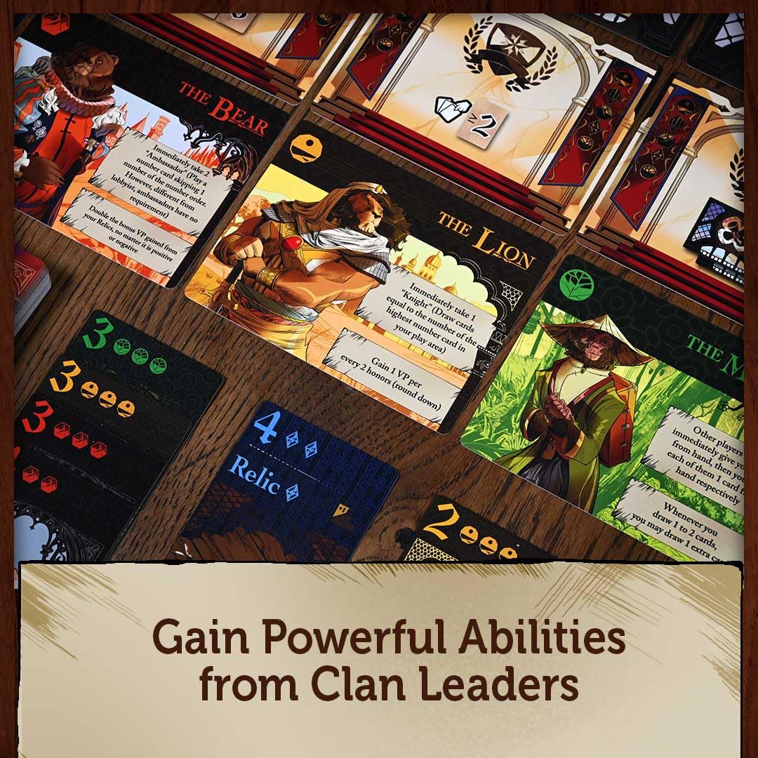North Star Games Inheritors Board Game | Competitive Hand Management Card Game for Families and Adults | Claim the Throne | 2-4 Players | Age 10+ |