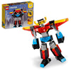 LEGO Creator 3 in 1 Super Robot Building Kit, Kids Can Build a Toy Robot or a Toy Dragon, or a Model Jet Plane, Makes a Creative Gift for Kids, Boys,