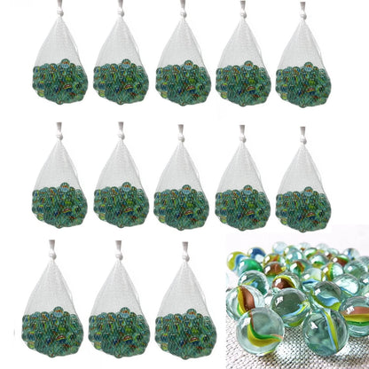 2500 Count of Cats Eyes Glass Marble, Cat's Eyes Marbles 5/8" in Bulk, Shooters Sling Shot Ammo, Wholesale Lot Assorted Colors