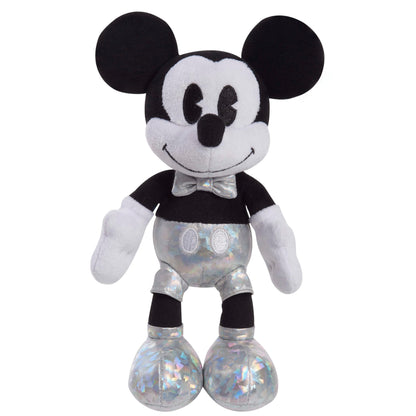 Disney100 Years of Wonder Mickey Mouse Small Plush Stuffed Animal, Kids Toys for Ages 2 Up by Just Play