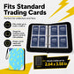 Trading Card Binder 4-Pocket with Zipper, 400 Pockets 3 Ring Card Holder Album with 50 Removable Pages, Acid-Free PVC-Free Pages, Portable Card