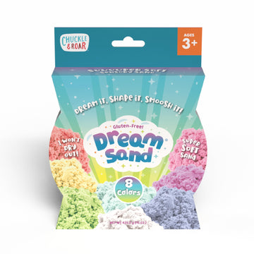 Chuckle & Roar Dream Sand Wheel - 8 Colors, Gluten-Free Sensory Sand for Kids 3+