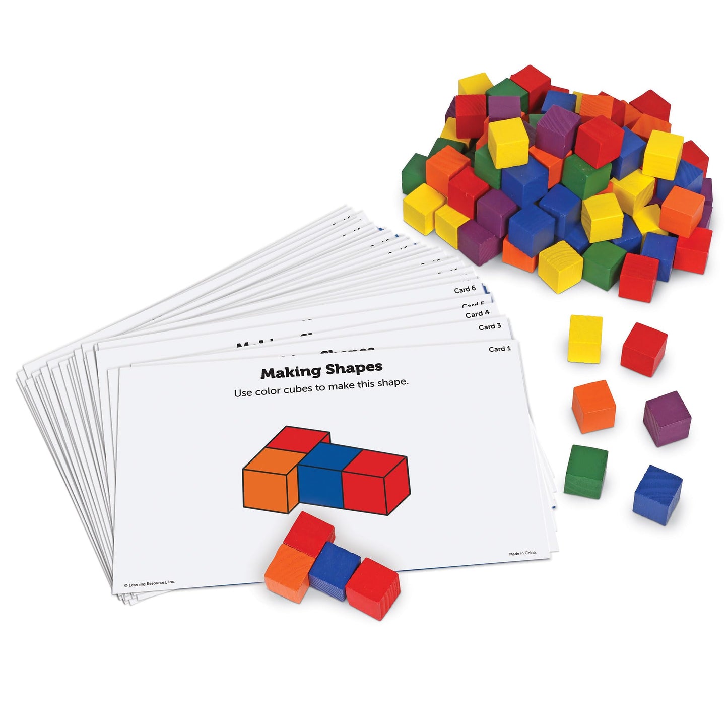 Learning Resources Creative Color Cubes, Fine Motor Skills, Counting Skills, Basic Math, 100 Piece, Ages 3+
