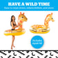 BigMouth Giant Animal Pool Float, Inflatable Floatie Tube, Blow Up Swim Ring, Outdoor Summer Pool Party Water Toy - Giraffe