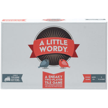 Exploding Kittens A Little Wordy 2 Players - Ages 10+ - 15 Minutes to Play - Letter Tile Word Game - Couples Game, Date Night Game, Adult and Teen