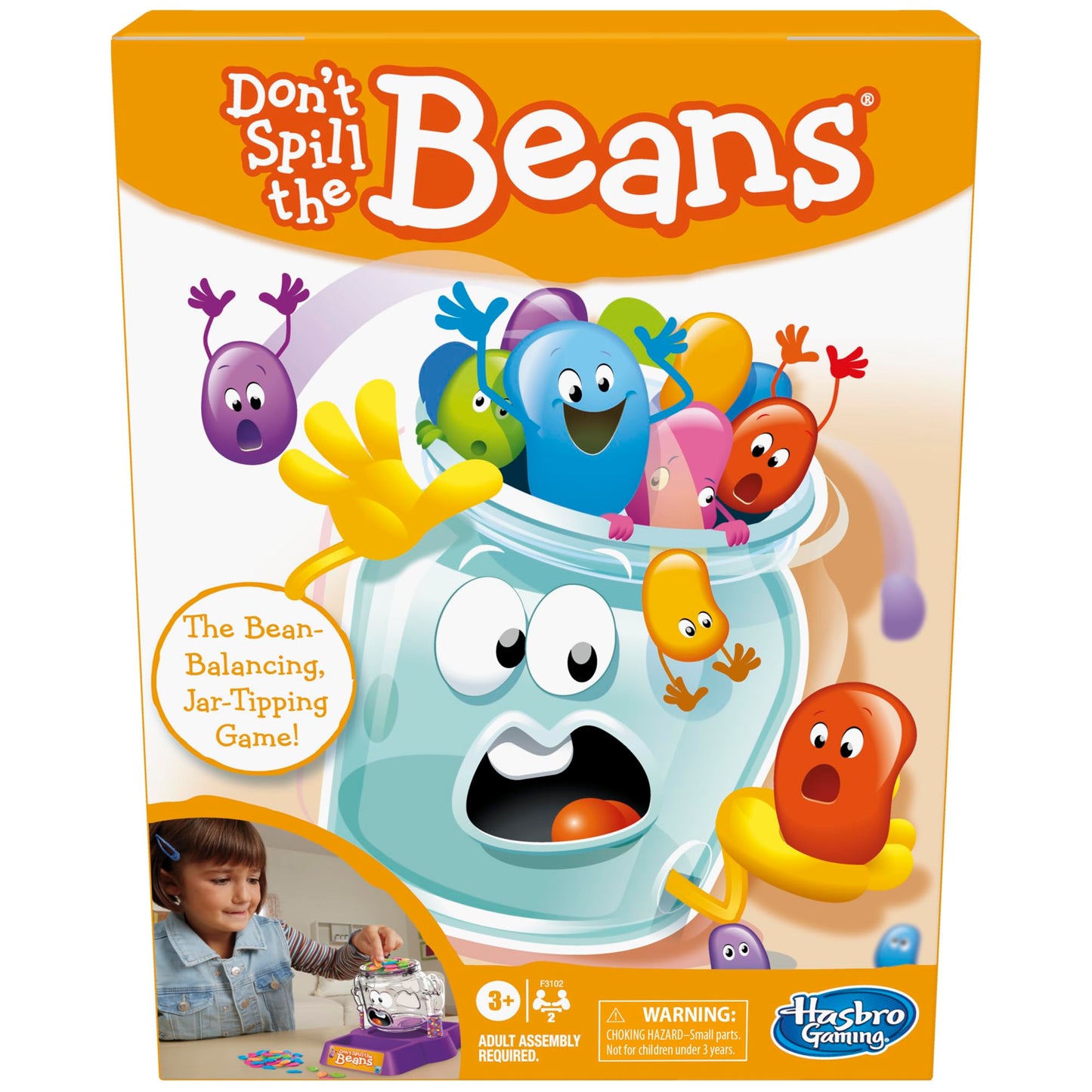 Hasbro Gaming Don't Spill The Beans Game for Kids, Easy and Fun Balancing Game for Children Ages 3 and Up, Easter Gifts for Boys and Girls, Preschool