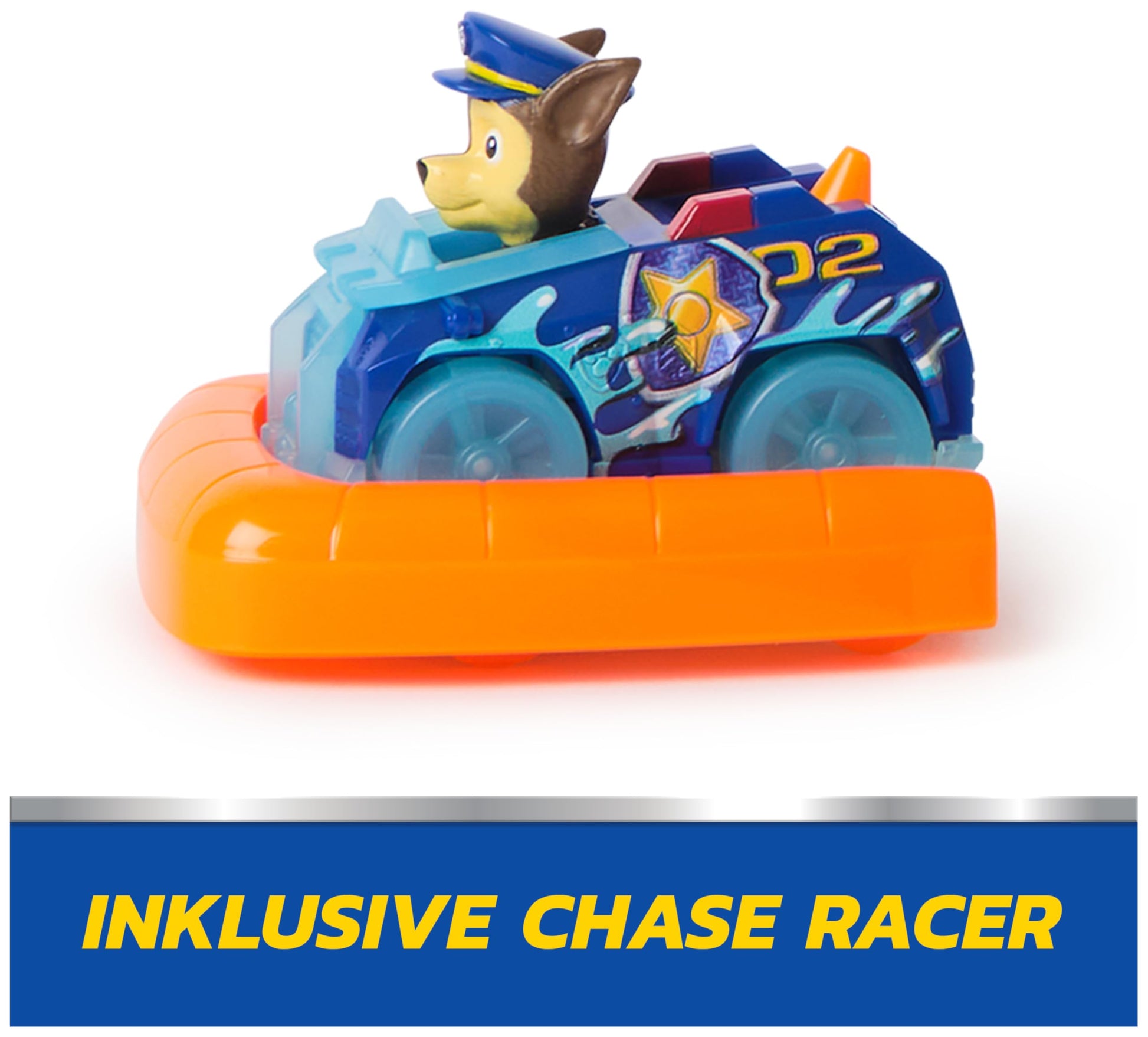 PAW Patrol Pup Squad - play set with racetrack, ramp, Chase Pup Squad Racer and octopus, suitable for children from 3 years old
