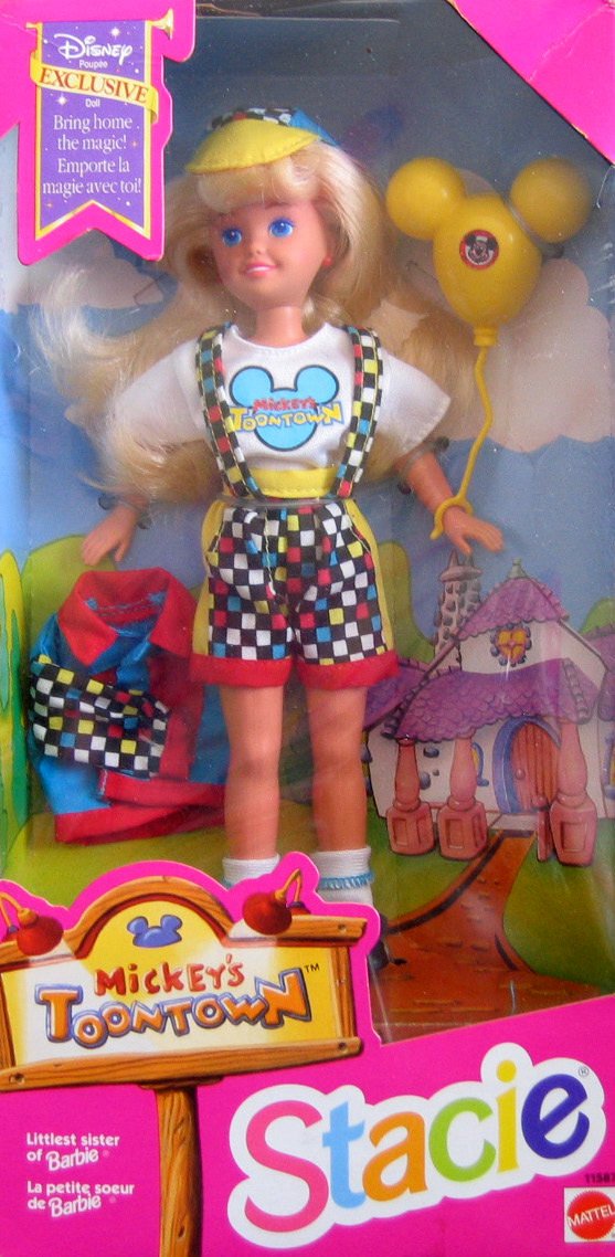 Disney Barbie STACIE Mickey's Toontown Doll Exclusive (1993)