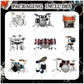 9 PCS Drum Honeycomb Centerpieces Table Decorations Drum Table Centerpieces for Drum Party Supplies Drum Birthday Party Decorations Drummers Birthday