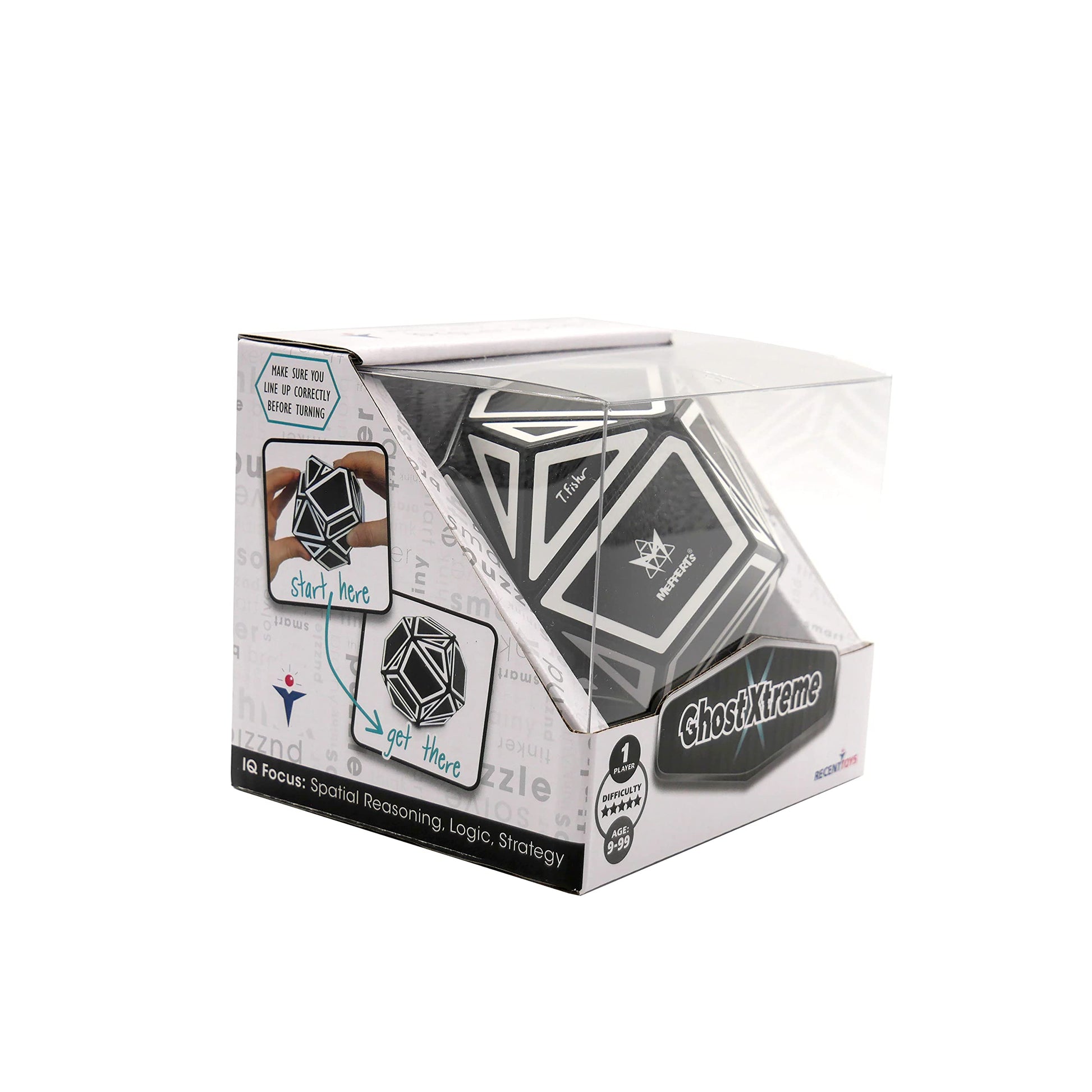 Project Genius Ghost Xtreme, Speed Cube, 3x3 Speed Cube, One-player Games, Brain Teasers, Multi-Color, Puzzle Cube, Gift for Children, Gift for Teen