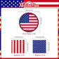 Gatherfun American Flag Patriotic Party Supplies Disposable Napkins and Paper Plates for Veterans Day Election Day 4th of July Independence Day