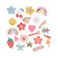 Meri Meri Happy Icons Stickers (Pack of 25), Birthday Party Favors, Decorative Stickers, Matchbox-Style Box, Easy Peel Back, Ages 3+