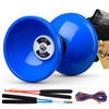 MAGICYOYO Pro Triple Bearing Diabolo Yoyo for Kids 8-12 & Adults - Blue