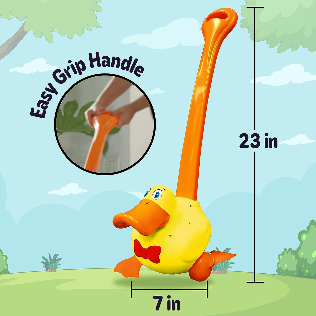 Waddles the Waddle Duck - Baby to Toddler Push Toy with Quacking Sounds and Waddling Action, Walking Toy for 1-3 Year Olds, Great for 1 Year Old