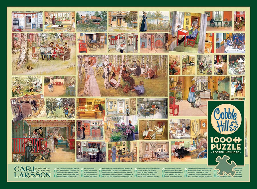 Cobble Hill 1000 Piece Puzzle - Carl Larsson - Sample Poster Included