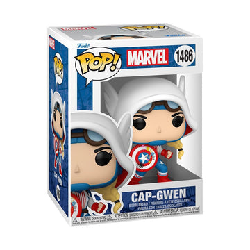 Funko Pop! Marvel: Spider-Gwen - Cap-Gwen - Marvel Comics - Collectable Vinyl Figure - Gift Idea - Official Merchandise - Toys for Kids & Adults