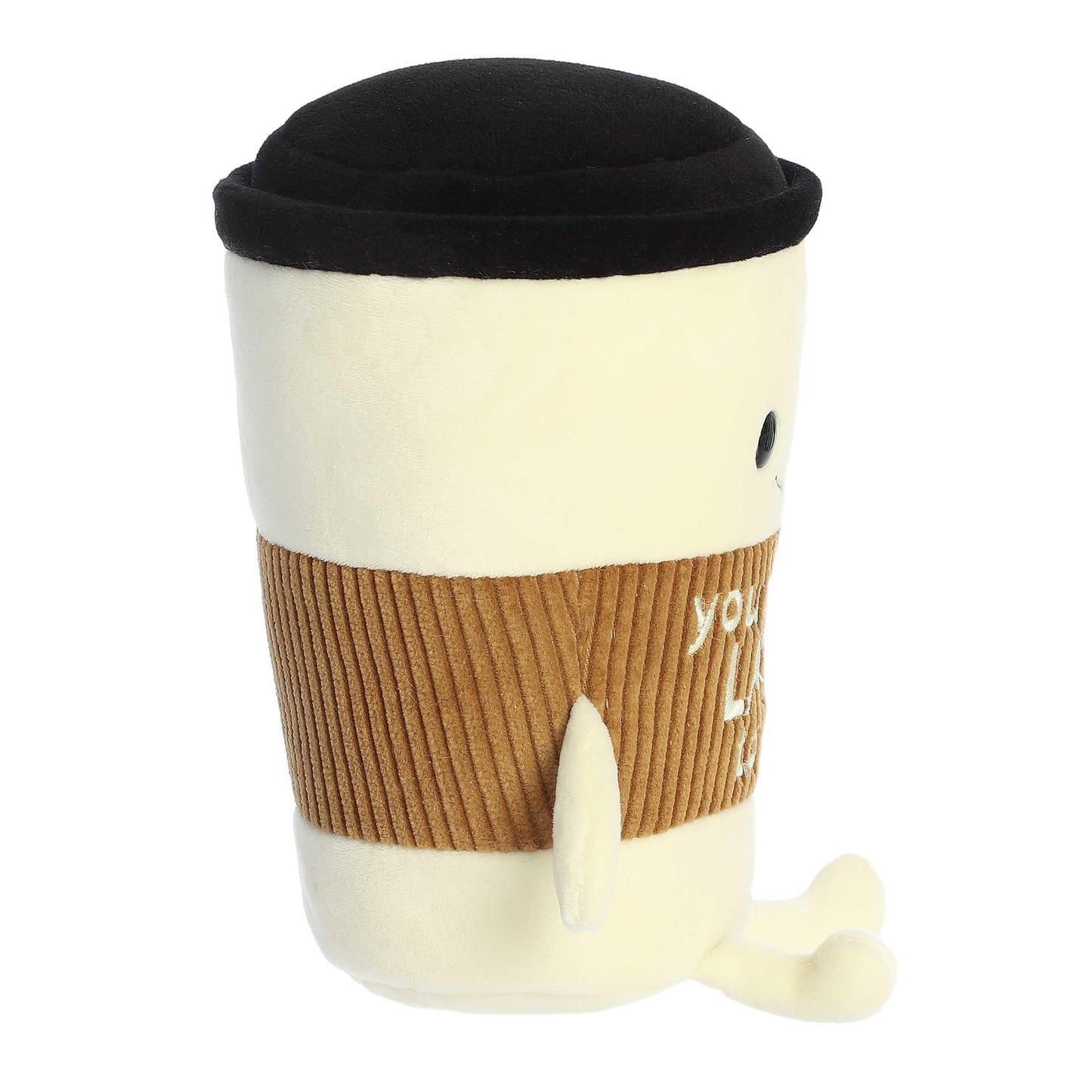 Aurora® Witty JUST Sayin'™ You Mean A Latte™ Stuffed Animal - Expressive Characters for Decorative Charm - Quirky Birthday Gifts for Kids and Adults