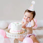 PATRDIO Candy Cane 1st Birthday Hat - Princess Sweet One Birthday Decorations,Sugar Sprinkle Party Photo Props,Candy Girls Smash Cake Hat,First
