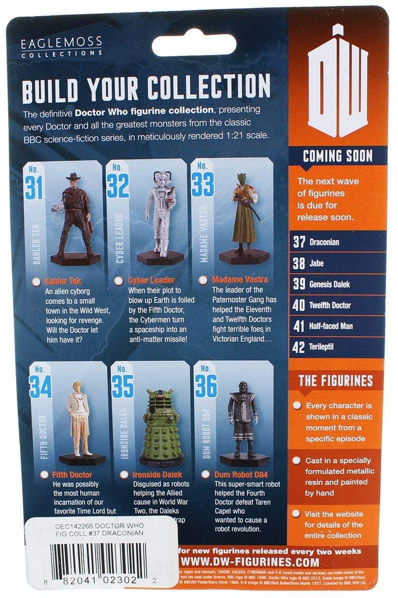 Underground Toys Doctor Who Draconian 4" Resin Collectible Figure