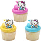 DecoPac Hello Kitty® Rings, Cupcake Decorations Featuring Hello Kitty and Mimmy, Pink And Yellow - 24 Pack