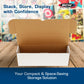 BCW 14-Inch Semi-Rigid #1 Storage Box - 1 Pack | Holds 350 Semi-Rigid Card Holders | Vertical Card Organizer | Ideal for Sports, Trading Cards