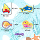 Sea Animals Lacing Cards Sewing Cards For Kids 12 Pack Shark Whale Ocean Theme Party Decor Double Sided Cardboard Lacing Playing Games for Preschool