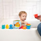 Baby Einstein Ocean Explorers Opus Bath Pals 11-Piece Gift Set, Waterproof Bath Book, Bath Cups, Animal Shape Bath Toys for Baby and Toddler, Ages 3