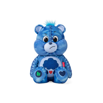 Care Bears 14" Medium Plush - Grumpy Bear - New Denim Design - Soft Huggable Eco-Friendly Material!