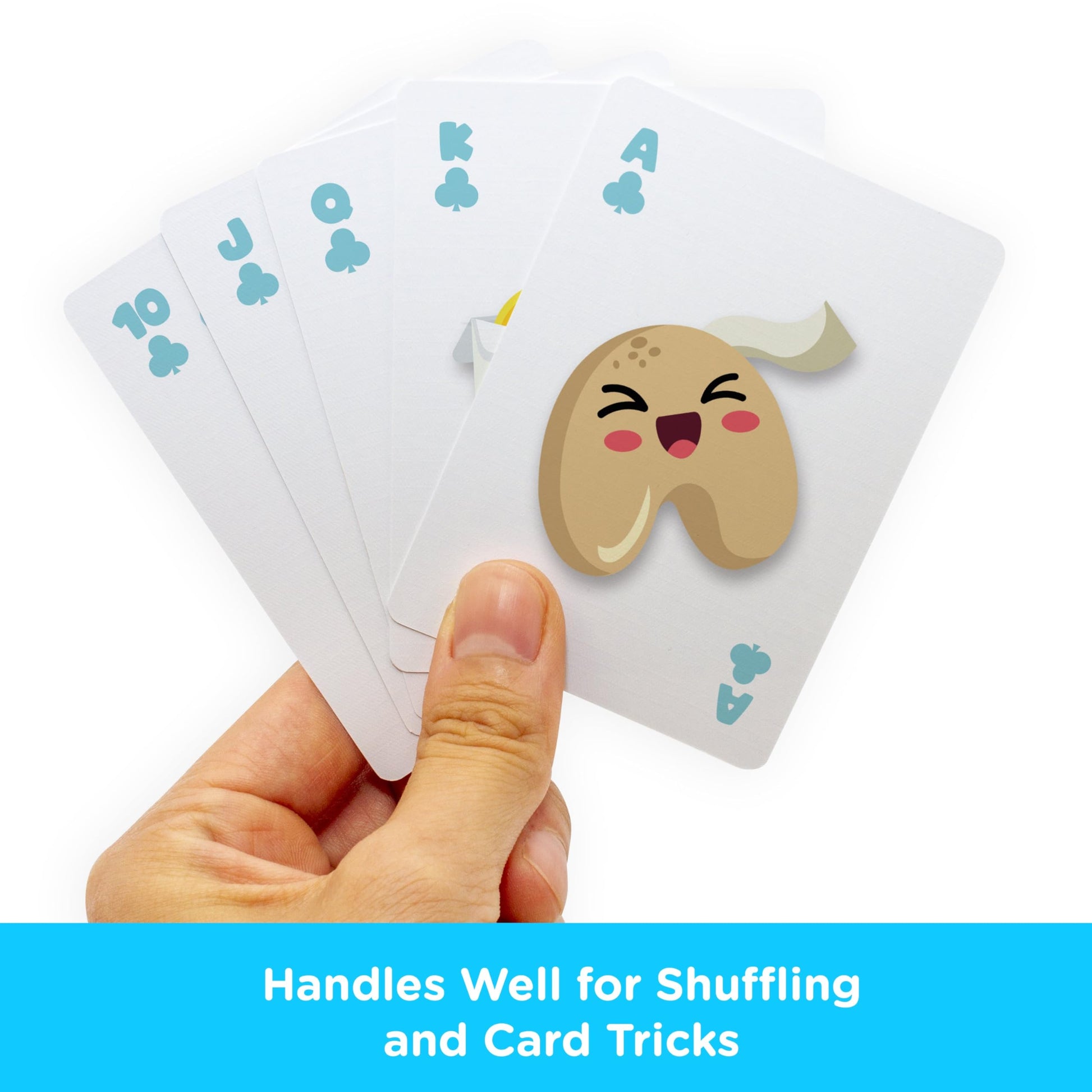 AQUARIUS Kawaii Foods Playing Cards - Kawaii Foods Themed Deck of Cards for Your Favorite Card Games - Officially Licensed Kawaii Foods Merchandise