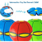 ZSJGGBOY Magic Ball, Magic Bouncing Ball with 6 Light, Dual Form Freely Switchable, Parent-Child Interaction Suitable for Indoor & Outdoor Use (Blue)