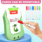 Reusable Writing & Drawing Talking Flash Cards for Toddlers 2-6, 336 Words Phonics Learning Toys with 8 Color Pens, Montessori Speech Therapy Autism