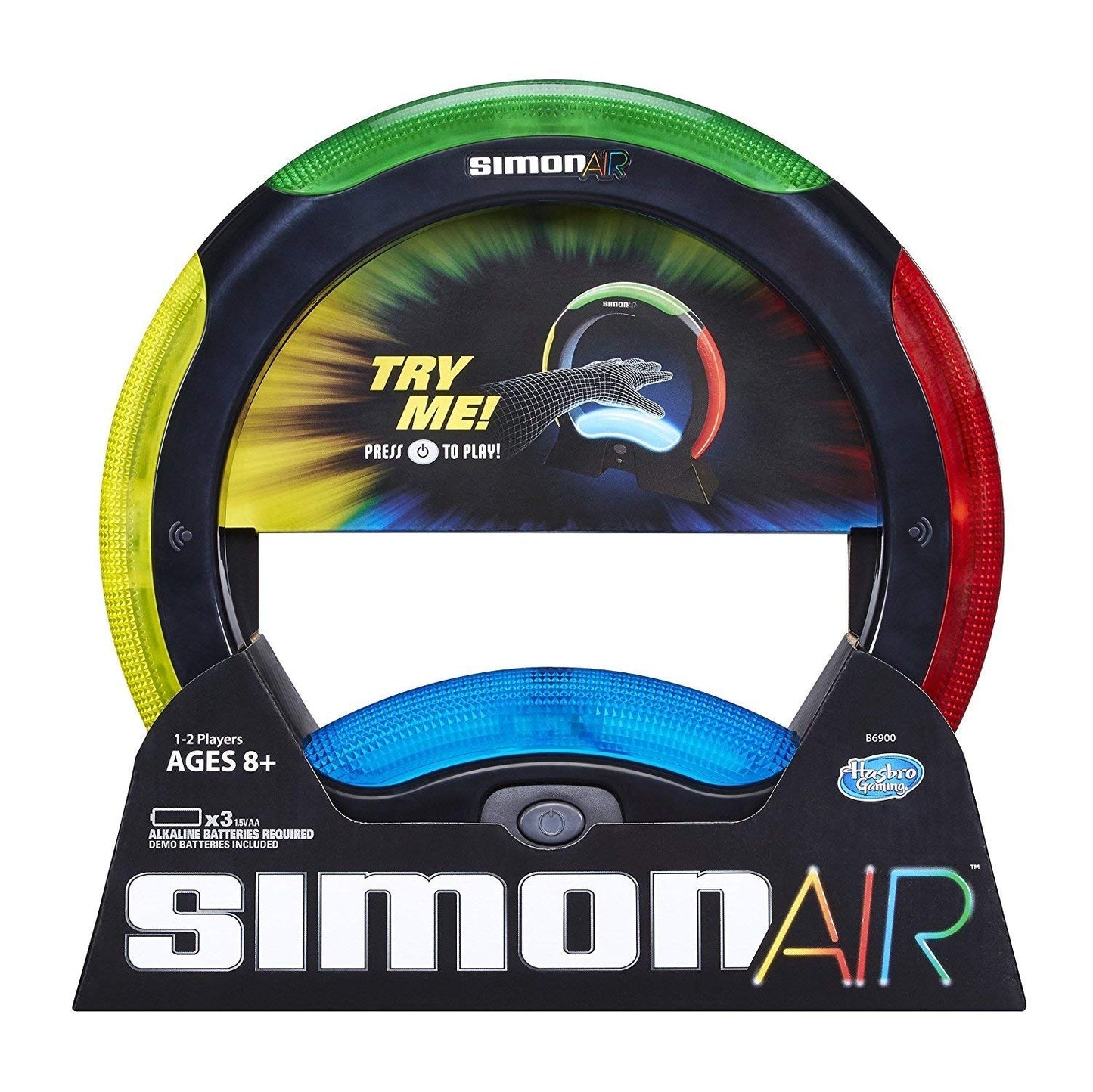 Hasbro Simon Air Game - Touchless Technology - Master the Moves to Win - Solo and 2 Player Mode - A Modern Twist on the Classic Game,96 months to 1188