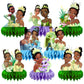 8Pcs Princess Frog Table Centerpieces Birthday Party Supplies Double Side Table Decorations for Tiana Party Decorations