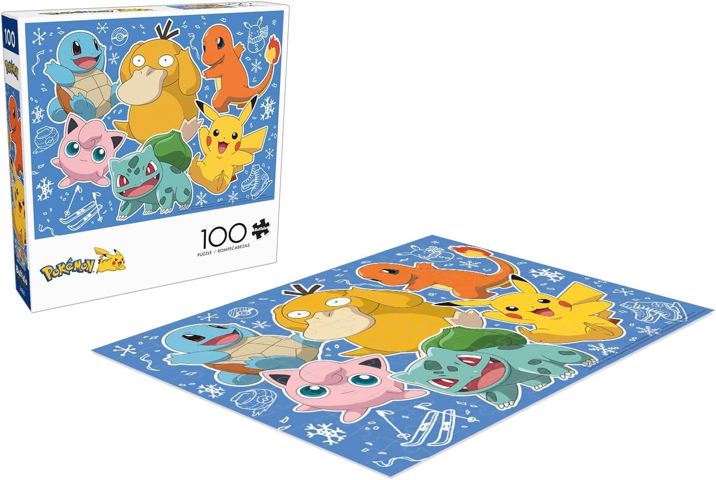 Buffalo Games - Pokémon Kanto Holiday - 100 Piece Puzzle for Kids Ages 6-8
