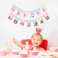 Mouse 12 Months Photo Banner - Pastel Rainbow First Birthday Photo Garland, Happiest Birthday on Earth Banner, Mouse Party Decor, Mouse Monthly
