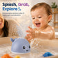 Gigilli Bath Toys for Kids, Baby Bath Toys, Pool Water Toys for Toddlers, Babies Boy Girl Gifts, Light Up Whale Bath Toy Sprinkler, Birthday Bathtub