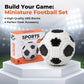 GZGTUU Mini Building Blocks Soccer Ball Set, 850 Pieces Football Puzzle, Suitable for Adults, Creative Display Model Ornament (Black & White)