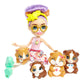 Enchantimals Family Toy Set, Glee Guinea Pig Doll (6-in) with 4 Animal Figures, for 3 to 8 Kids Ages 4Y+