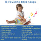 LEARNING BUGS Christian Bible Songs - 13 Songs of Praise for Little Ones, Musical Books for Toddlers, 28-Button Music Book, Musical Toys for Toddlers