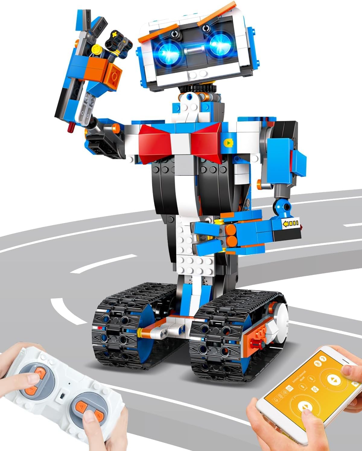 Robot Building Kits for Kids, Stem Toys for Boys Age 8-12, APP & Remote Control Educational Coding Building Sets, Programmable Robot for Kids