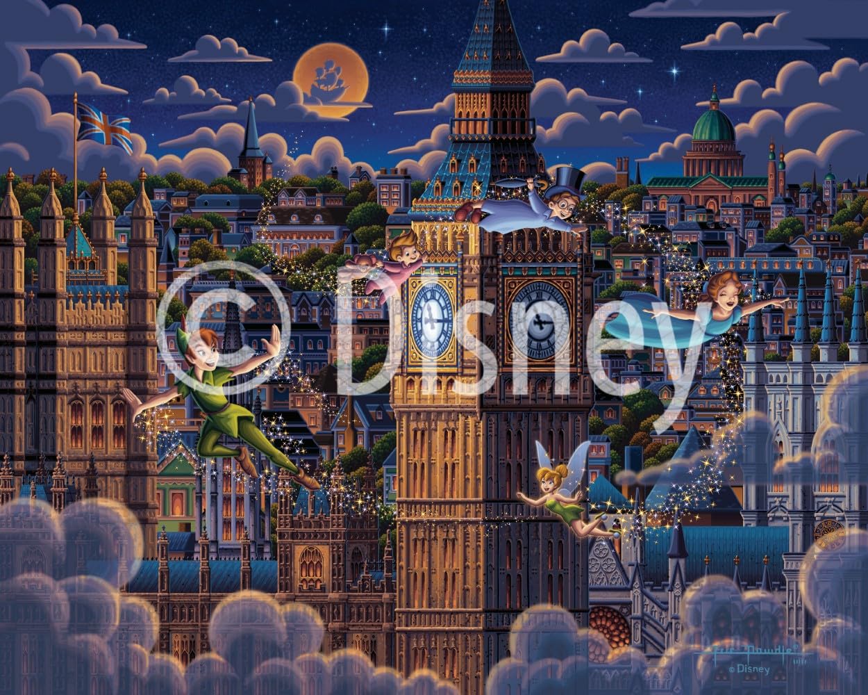Peter Pan Learning to Fly - Disney Dowdle 500 Piece Jigsaw Puzzle for Adults