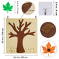 Supla Fall Tree of Thanks Craft Kit Felt Fall Tree Board with 52 pcs Detachable Autumn Leaf Ornaments Autumn Bulletin Board for Kids Classroom Craft