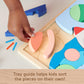 Fisher-Price Wood Preschool Toy Space Blocks Jigsaw Puzzle, 42 Wooden Pieces for Stacking & Sorting Play Kids Ages 3+ Years
