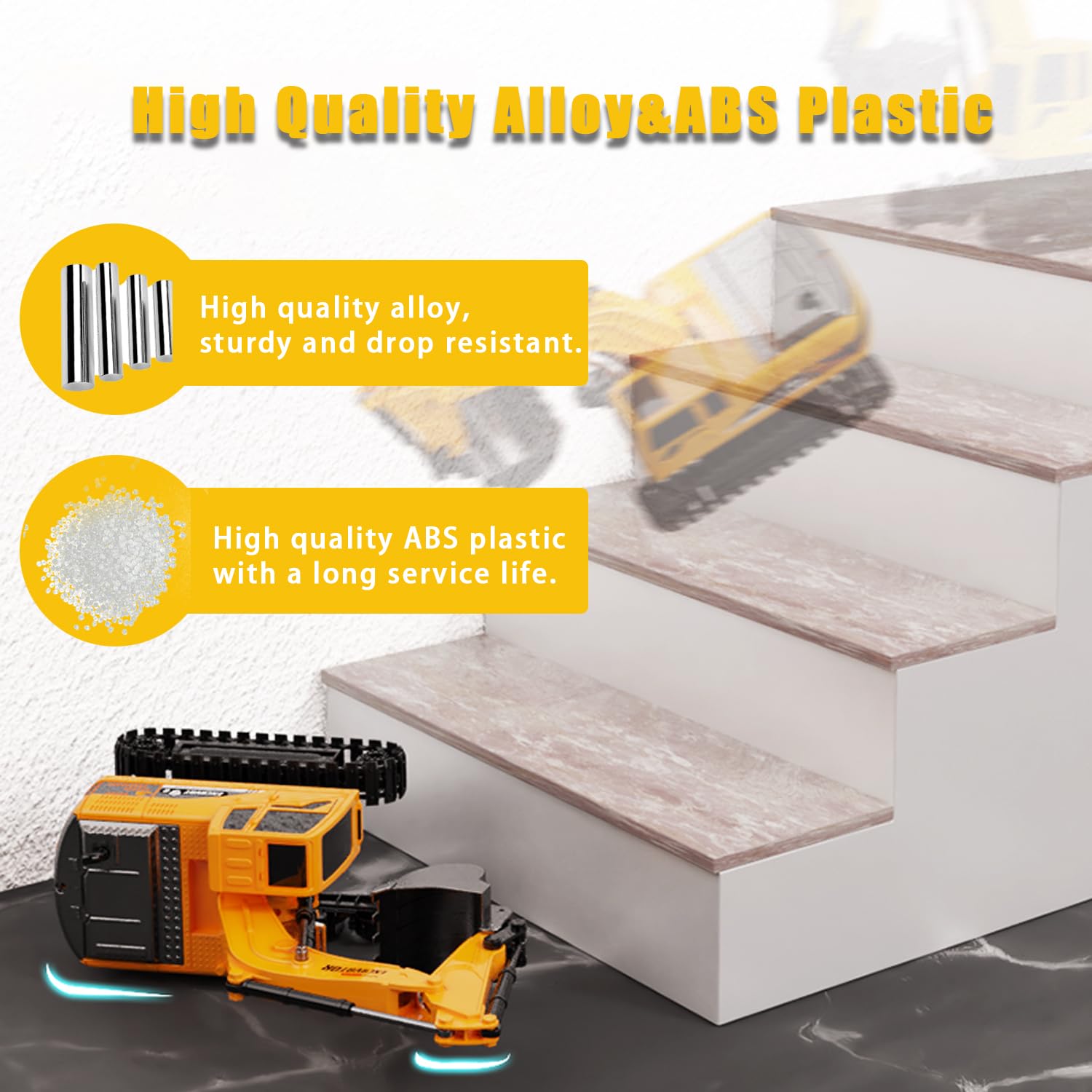 Remote Control Excavator,Toy Digger Remote Control Digger Excavator Toys,Engineering Sand Digger Construction Vehicle Toy RC Excavator Toy Cars