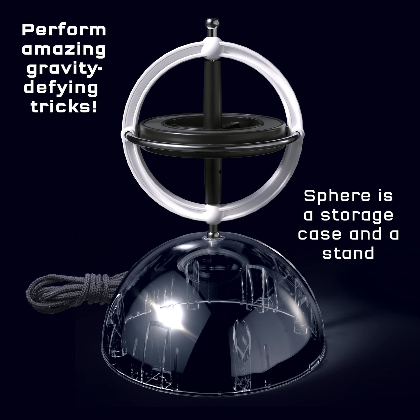Thames & Kosmos Gyroscope | Essential STEM Tools | Classic Physics Science Toy for Kids & Adults | Experiments in Motion, Forces & Gravity | Includes
