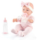 eDollable 12 Inches Realistic Baby Doll Playset in Gift Box Includes Pacifier, Bottle, and Soft Blanket, Newborn Baby Doll Toy for Toddler Girls