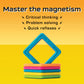 Magnefix Board Game - Magnetic Race Game - Fun for Family Game Night - Race with Magnet Squares and Puzzle Solving - for Kids, Teenagers and Adults