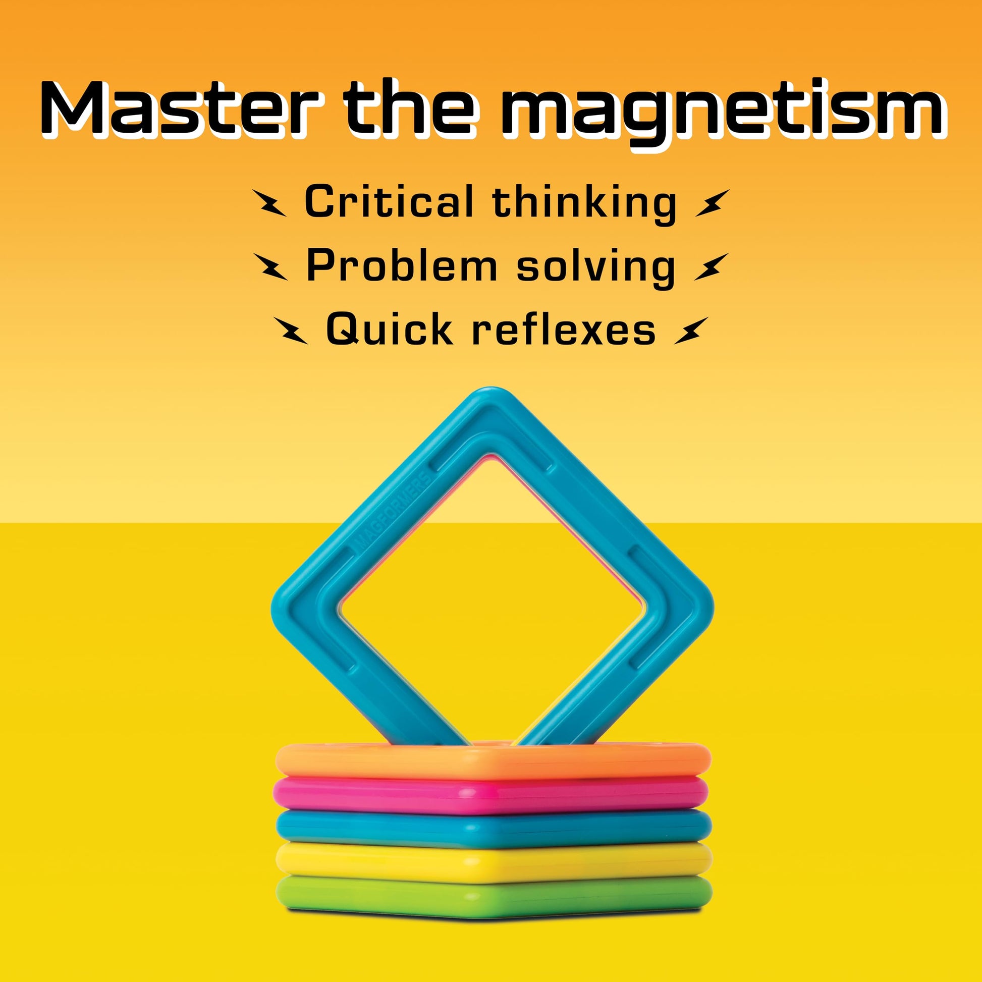 Magnefix Board Game - Magnetic Race Game - Fun for Family Game Night - Race with Magnet Squares and Puzzle Solving - for Kids, Teenagers and Adults