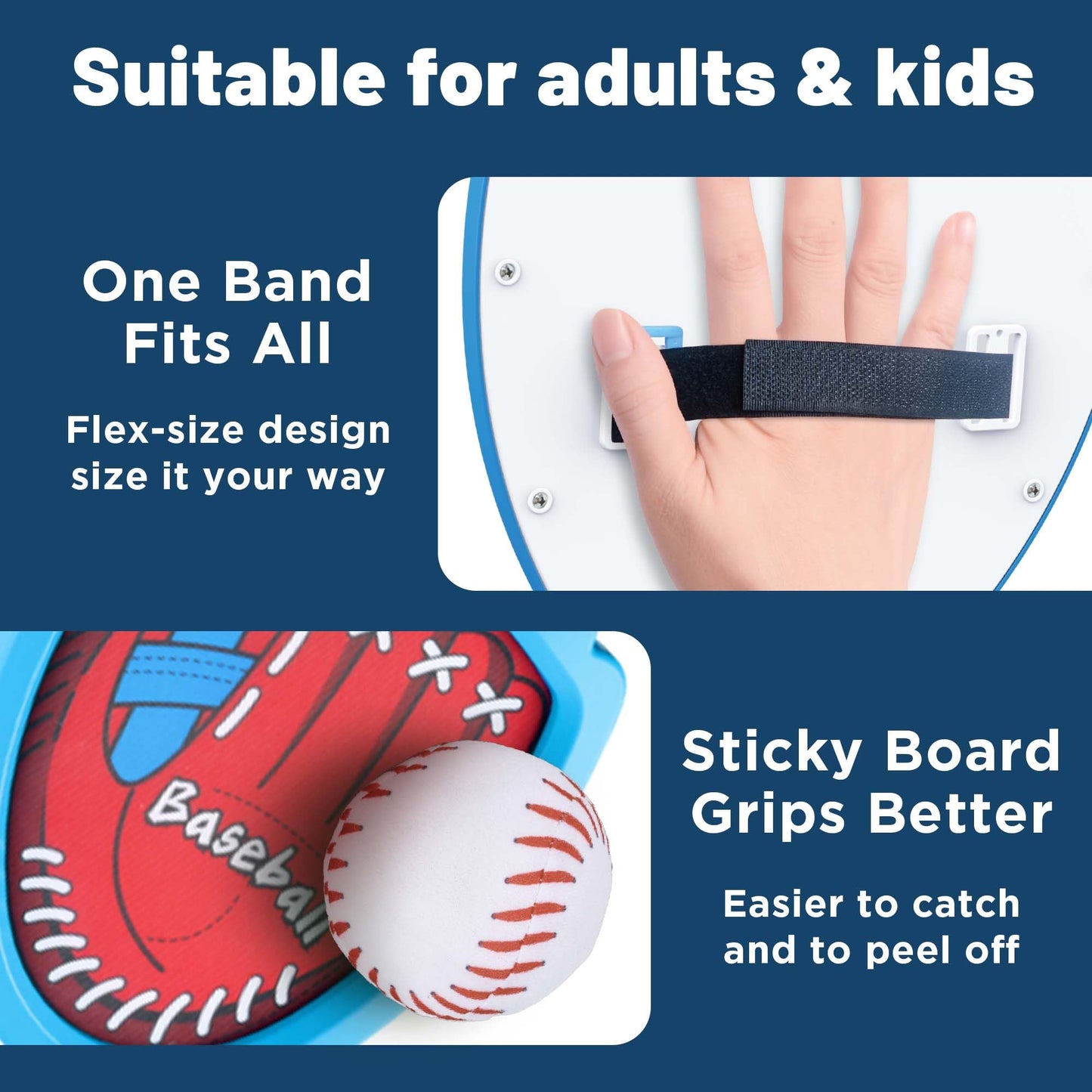 iPlay, iLearn Baseball Toss and Catch Ball Outdoor Game for Kids Age 3-5
